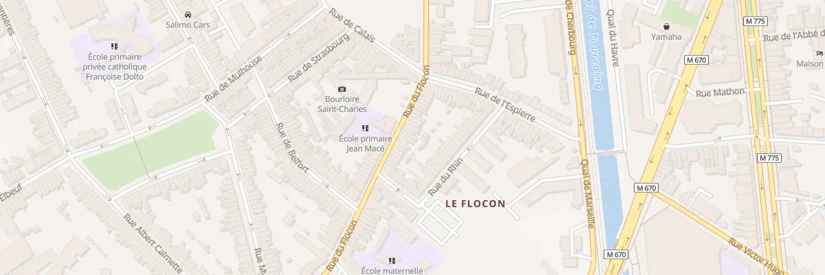 Plan du 69 Rue du Flocon à Tourcoing