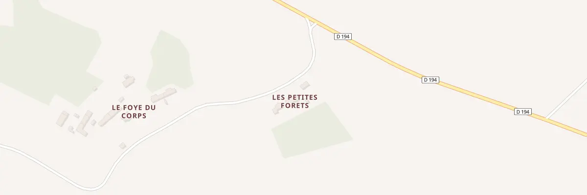 Plan du 3 Les Petites Forets à Saint-Loup-d’Ordon