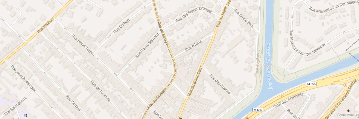 Plan du 101 Rue du Congo à Tourcoing