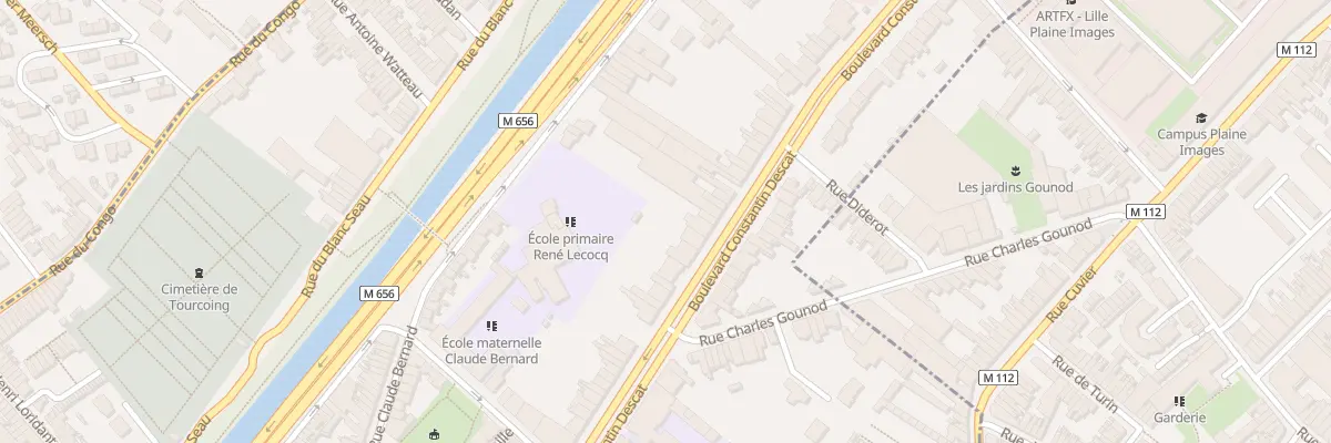 Plan du 238 Bd Constantin Descat à Tourcoing