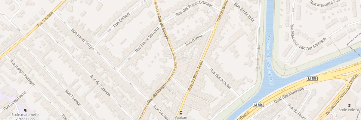 Plan du 107 Rue du Congo à Tourcoing