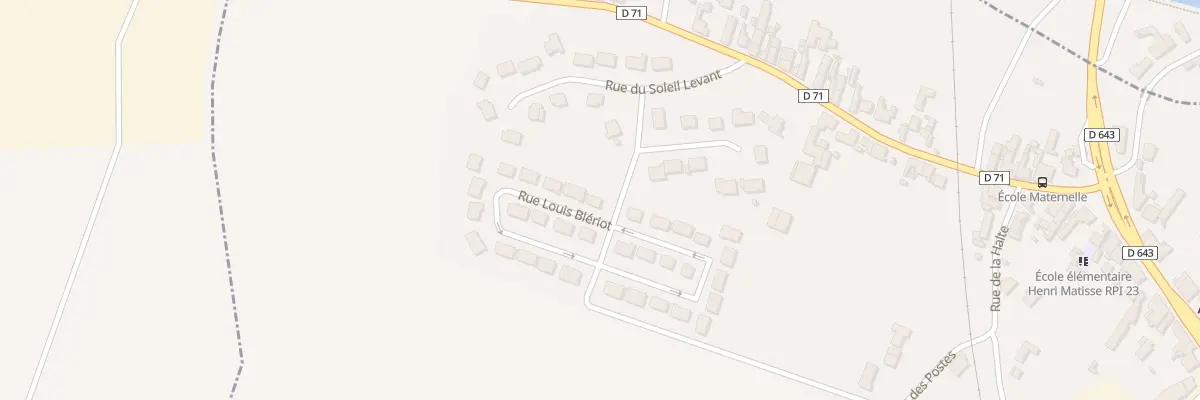 Plan du 1 Rue Louis Bleriot à Aubencheul-au-Bac