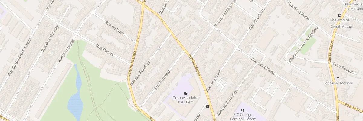 Plan du 60 Rue Marceau à Tourcoing