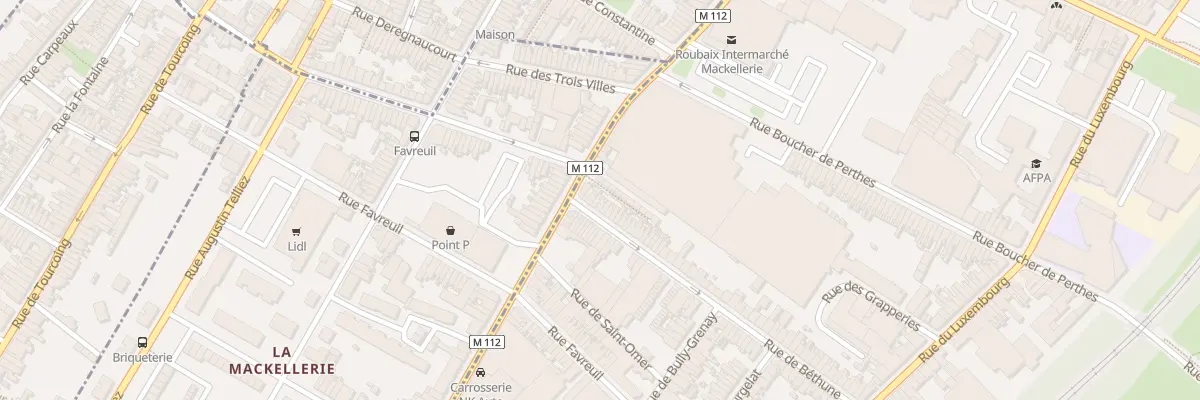 Plan du 114 Rue de Béthune à Roubaix