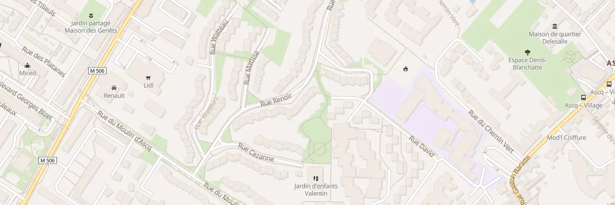 Plan du 24 Rue Renoir à Villeneuve-d’Ascq