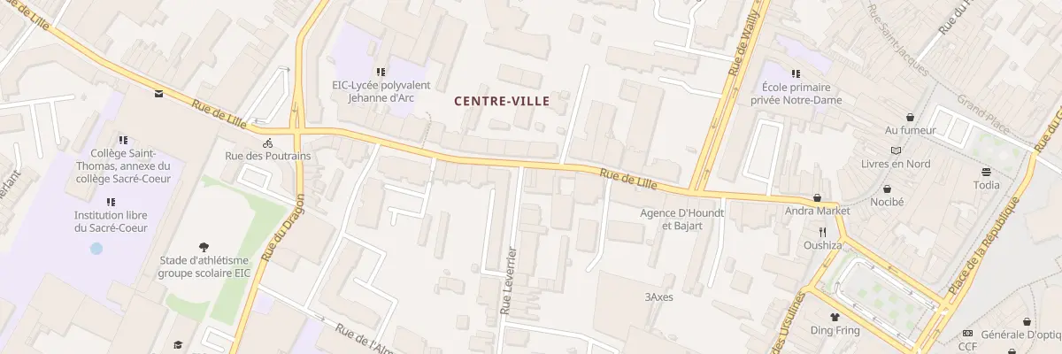 Plan du 75 Rue de Lille à Tourcoing