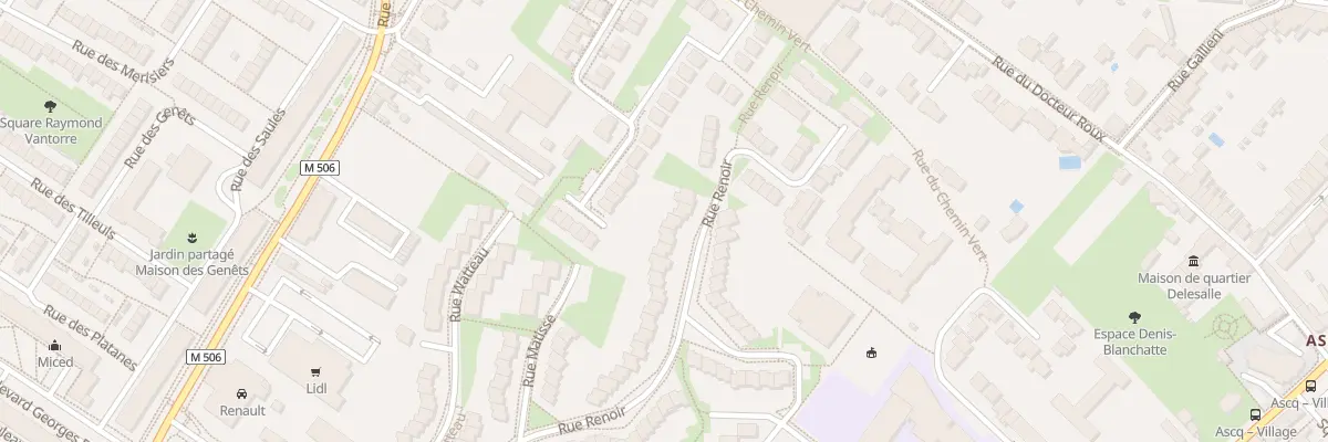 Plan du 27 Rue Renoir à Villeneuve-d’Ascq