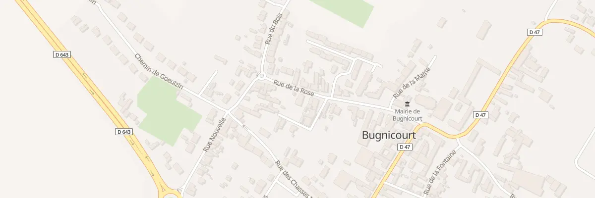 Plan du 25 Rue de la Rose à Bugnicourt