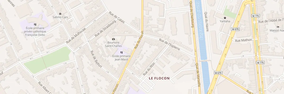 Plan du 55B Rue du Flocon à Tourcoing