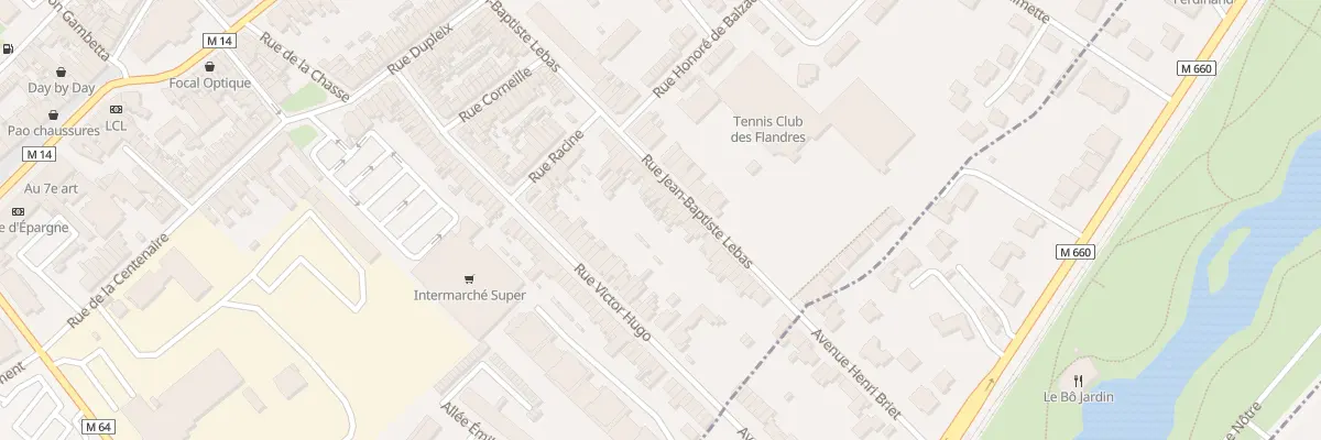 Plan du 86 Rue Jean-Baptiste Lebas à Croix