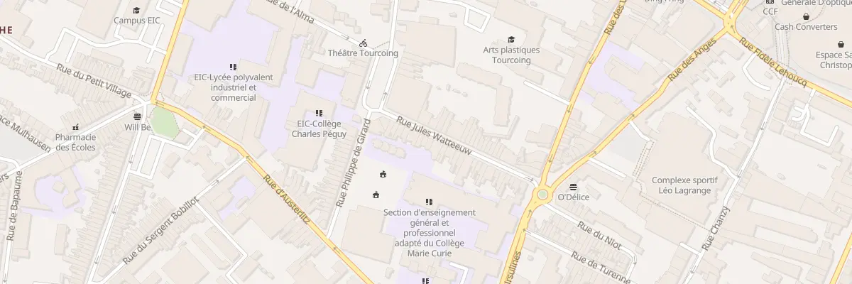 Plan du 35 Rue Jules Watteeuw à Tourcoing
