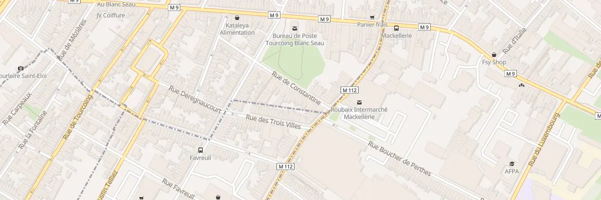 Plan du 52 Rue de Constantine à Tourcoing
