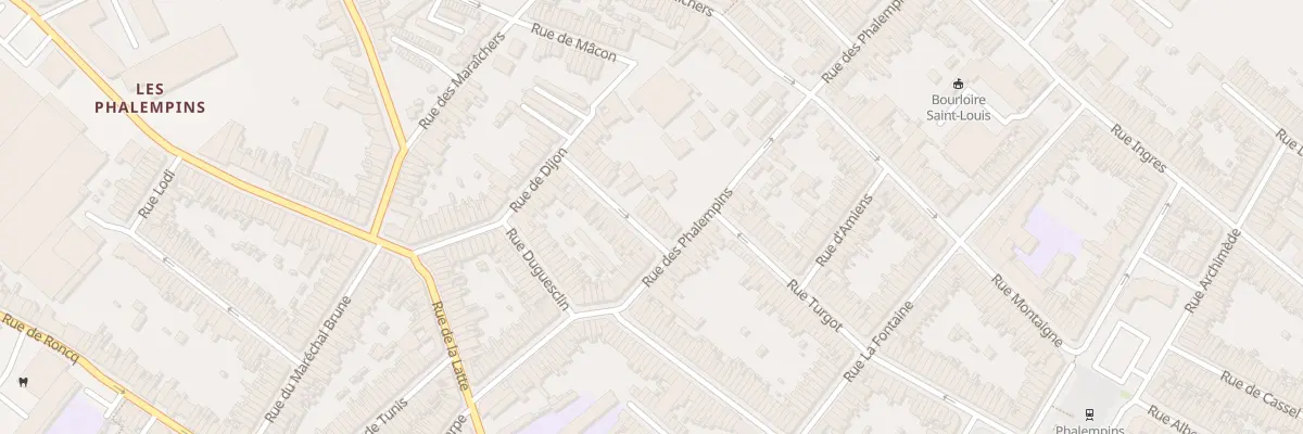 Plan du 10 Rue du Général Dampierre à Tourcoing