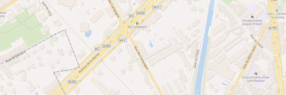 Plan du 45 Rue Ma Campagne à Tourcoing