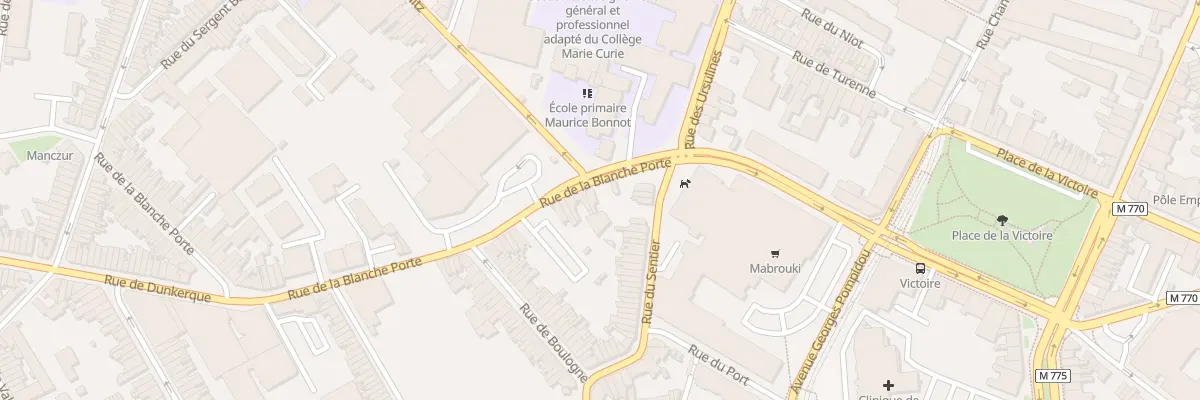 Plan du 9 Rue de la Blanche Porte à Tourcoing