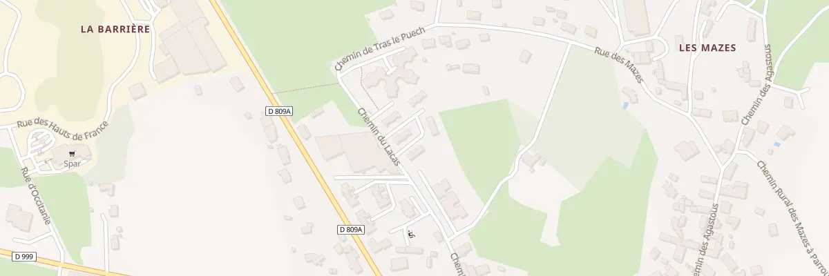 Plan du 90 Rue de la Bergerie à La Cavalerie