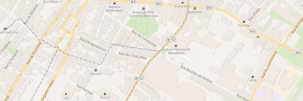 Plan du 285 Rue Louis Seigneur à Croix