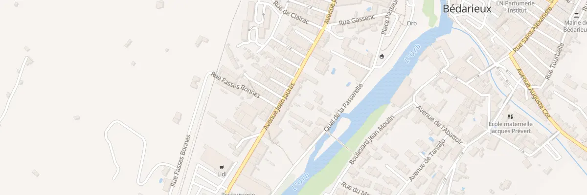 Plan du 40 Av Jean Jaures à Bédarieux
