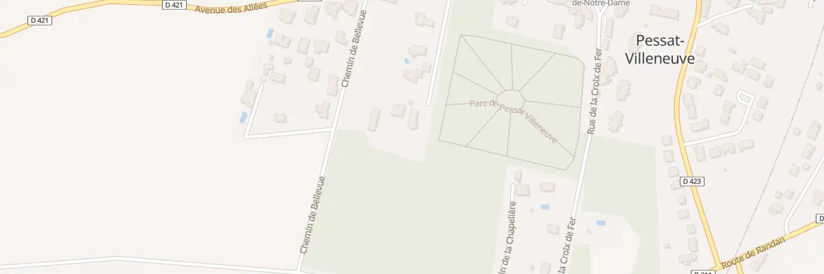 Plan du 13 Av des Allées à Pessat-Villeneuve