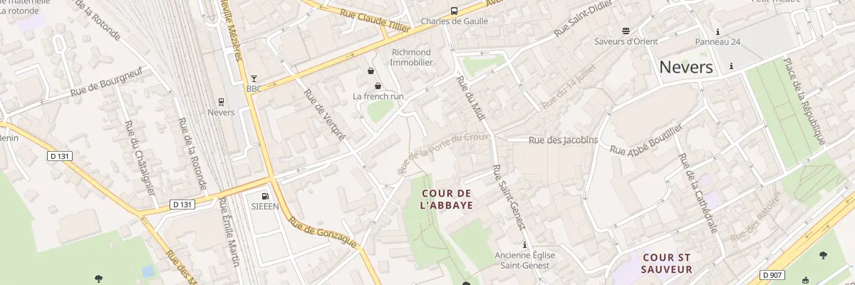 Plan du 2 All du Docteur Subert à Nevers