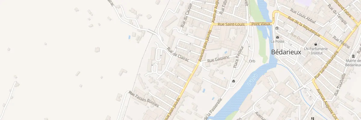 Plan du 3 Rue Clairac à Bédarieux