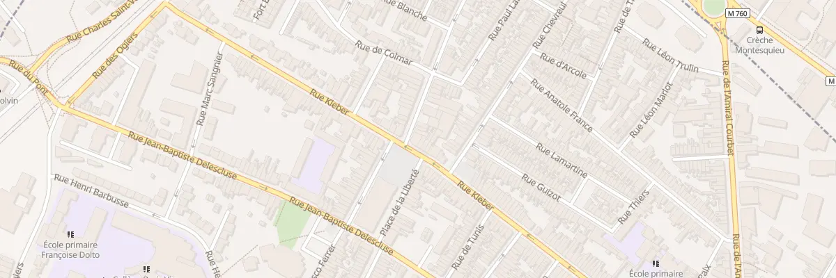 Plan du 168 Rue Kléber à Croix