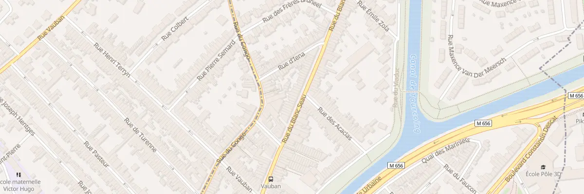 Plan du 268 Rue du Blanc Seau à Tourcoing