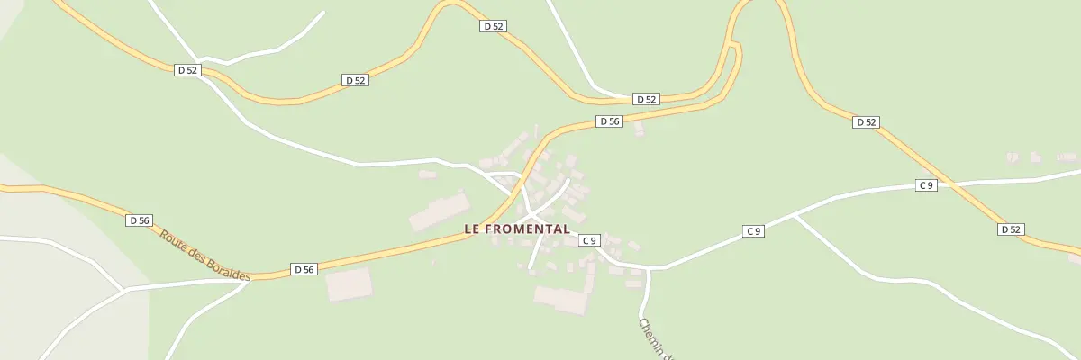 Plan du 5030 Le Fromental aux Salces