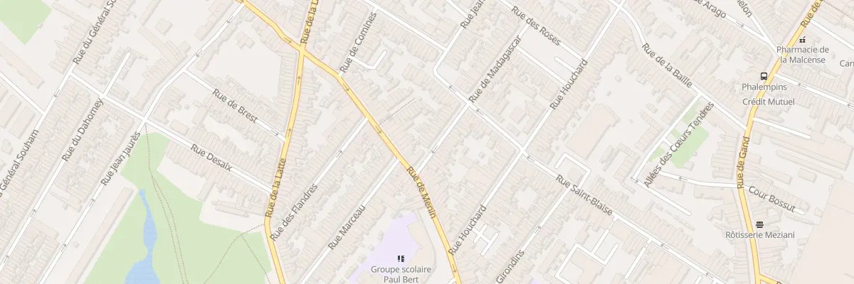 Plan du 7 Rue de Madagascar à Tourcoing