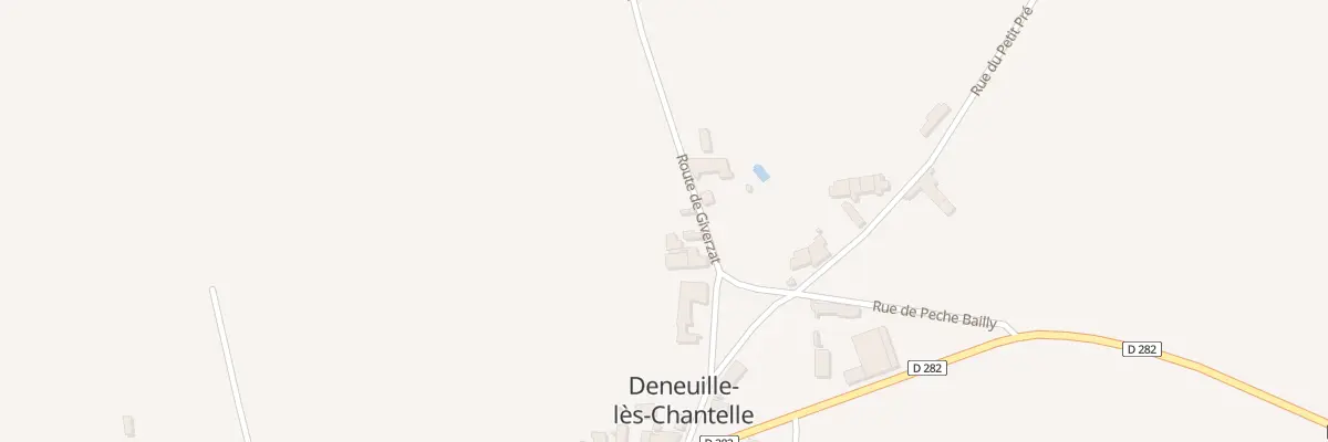 Plan du 1 Rte de Giverzat à Deneuille-lès-Chantelle