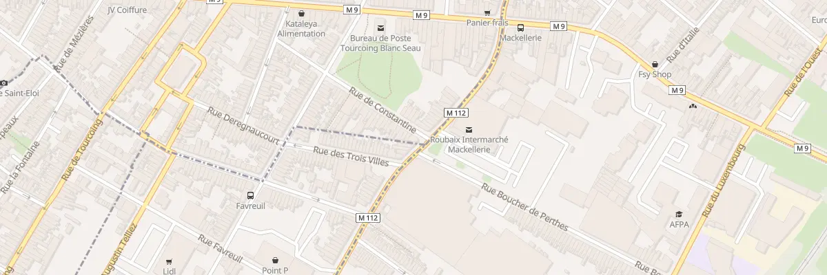 Plan du 64 Rue de Constantine à Tourcoing