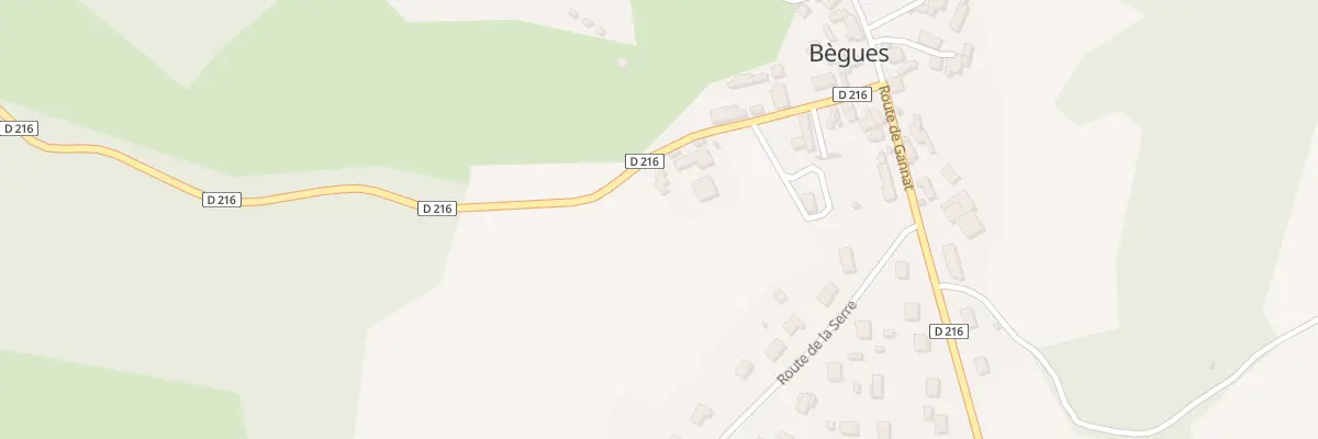 Plan du 21 Rte d’Ebreuil le Bourg à Bègues