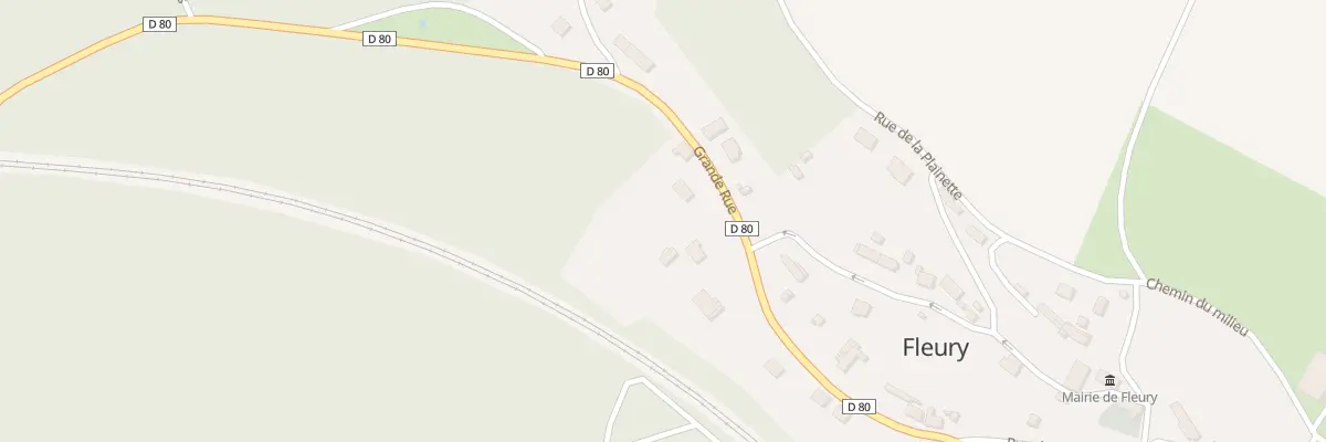 Plan du 12 Gr Grande Rue à Fleury