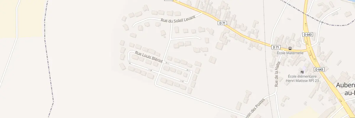 Plan du 23 Rue Rene Mouchotte à Aubencheul-au-Bac