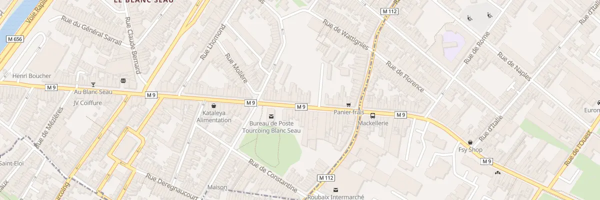 Plan du 155 Rue de Mouvaux à Tourcoing