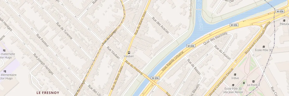 Plan du 28 Imp Solidarite303rue Blanc Sea à Tourcoing