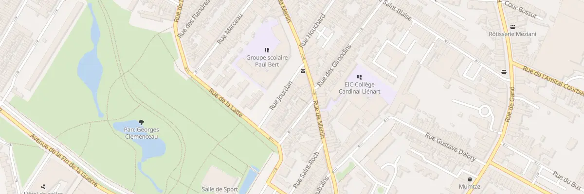 Plan du 28 Rue Jourdan à Tourcoing