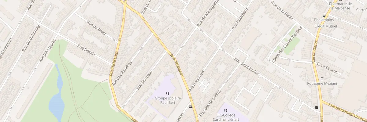 Plan du 156 Rue de Menin à Tourcoing
