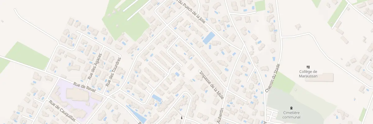 Plan du 190 Rue de la Boscaride à Maraussan