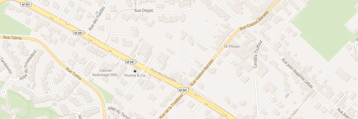 Plan du 3A Rue Gaston Baratte à Villeneuve-d’Ascq