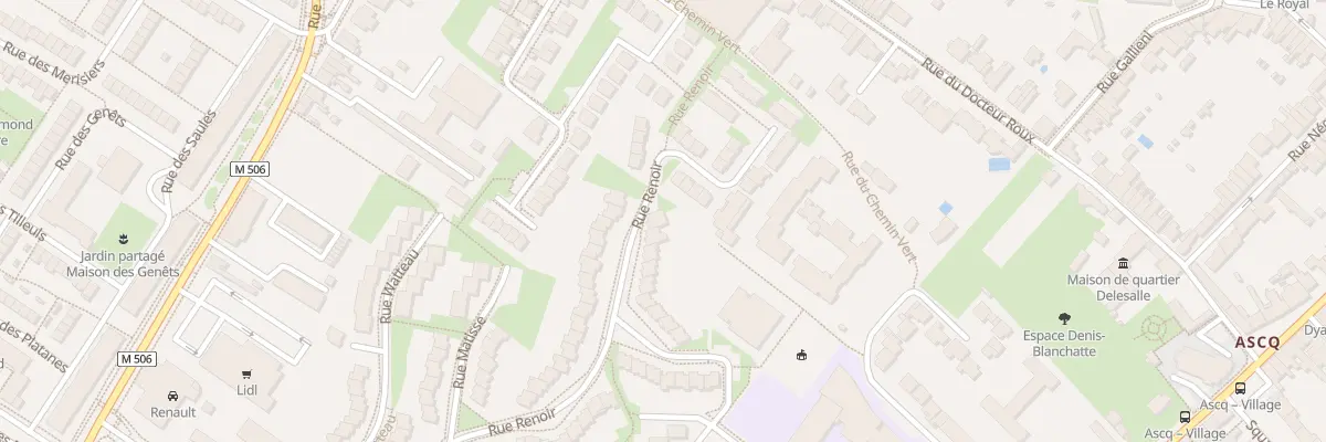 Plan du 38 Rue Renoir à Villeneuve-d’Ascq