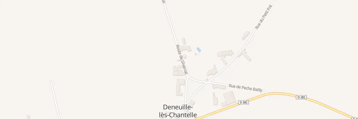 Plan du 3 Rte de Giverzat à Deneuille-lès-Chantelle