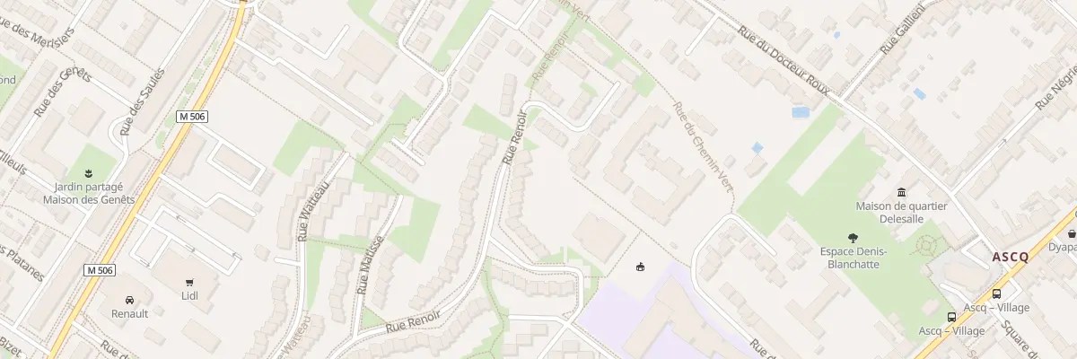 Plan du 34 Rue Renoir à Villeneuve-d’Ascq