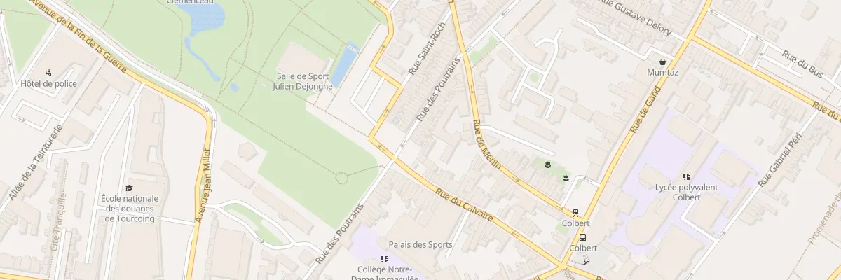 Plan du 150 Rue des Poutrains à Tourcoing