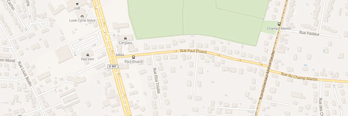 Plan du 12 Rue Paul Eluard à Varennes-Vauzelles