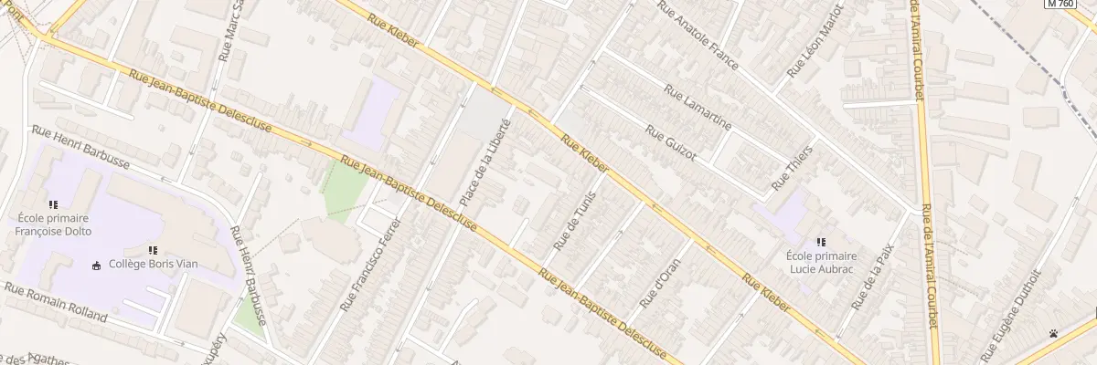 Plan du 122B Rue J B Delescluse à Croix