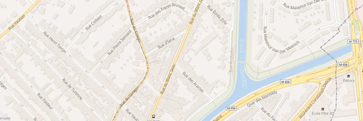 Plan du 271 Rue du Blanc Seau à Tourcoing