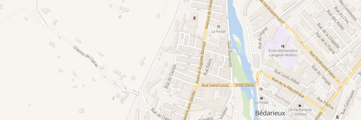 Plan du 14 Rue Saint Nazaire à Bédarieux