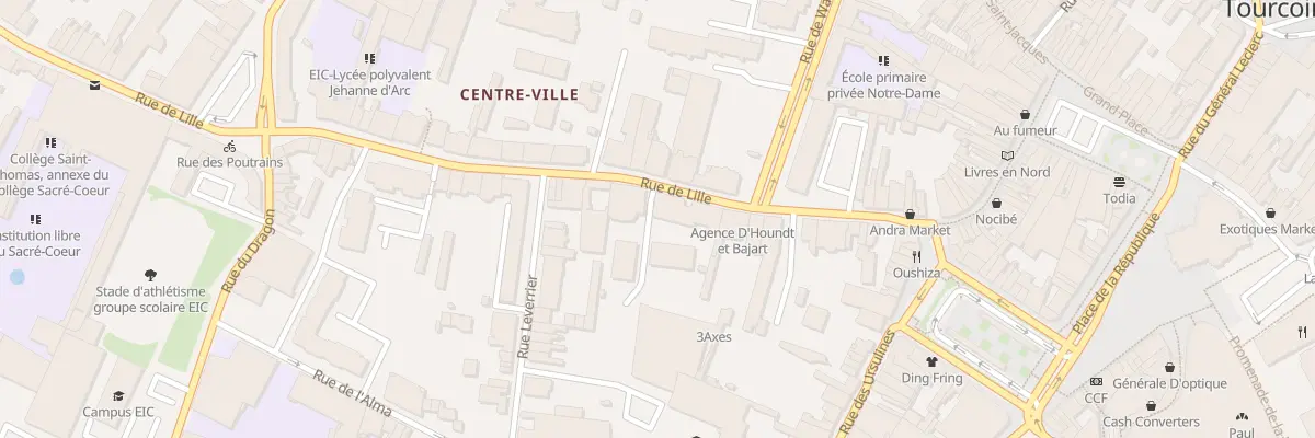 Plan du 55 Rue de Lille à Tourcoing