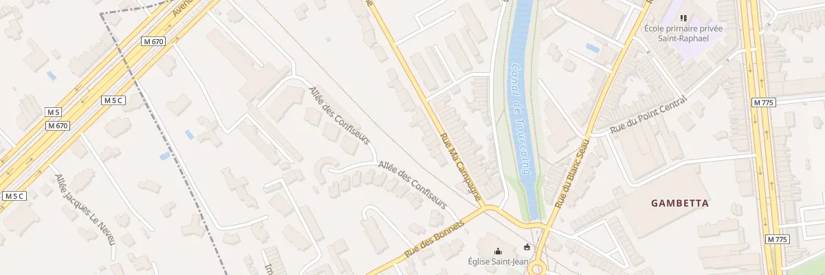 Plan du 84 Rue Ma Campagne à Tourcoing